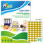 Etichette adesive ovali GL4 - in carta - permanenti - 36 x 27 mm - 50 et/fg - 100 fogli - oro satinato - Tico