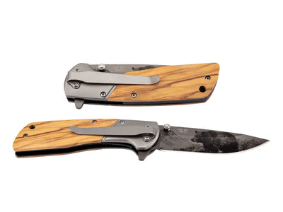 CJH Herbertz FOLDING OLIVE  WOOD "BEAR" 44161