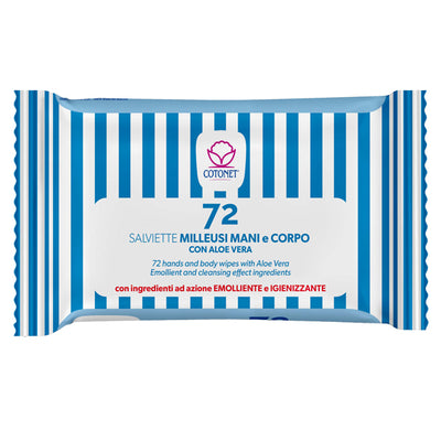 Salviette profumate Cotonet Aloe - Cotonet - conf. richiudibile da 72 pezzi