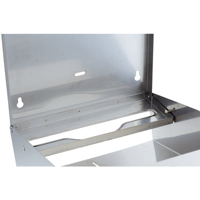 Dispenser asciugamani piegati C/Z - Brinox - 28x10,2x36,5 cm - acciaio inox - capacità 400 fogli - grigio - Medial