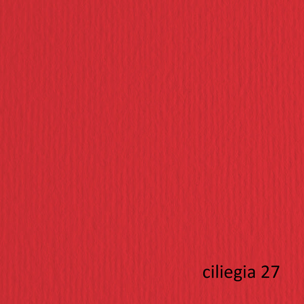 Cartoncino Elle Erre - 50 x 70 cm - 220 gr - ciliegia 27 - Fabriano - blister 20 fogli