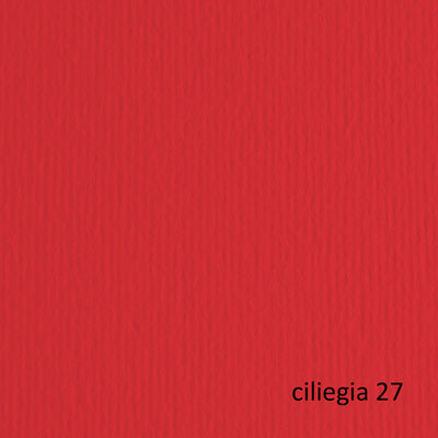 Cartoncino Elle Erre - 50 x 70 cm - 220 gr - ciliegia 27 - Fabriano - blister 20 fogli