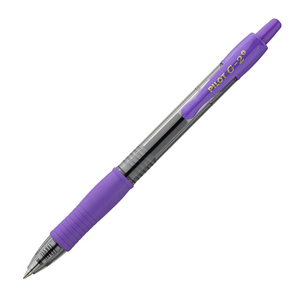 Roller gel a scatto G-2+ - punta 0,7mm - viola - Pilot