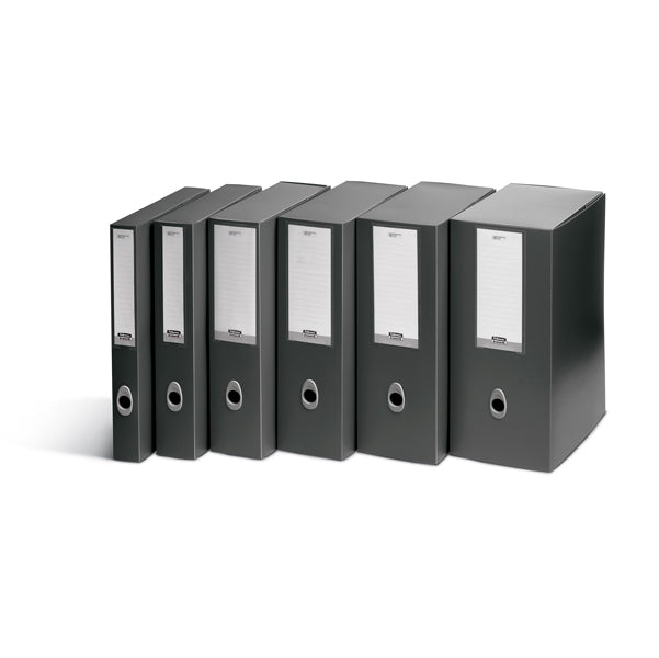 Scatola progetto Plus Vip - 34,5 x 24,5 cm -  dorso 8 cm - grigio antracite - Fellowes
