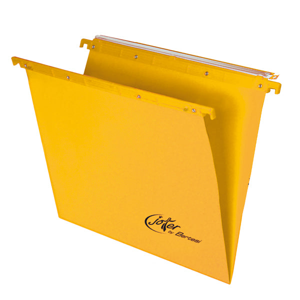 Cartelle sospese Joker - cassetto - interasse 33 cm - fondo V -  31,2 x 25 cm - colori assortiti - Bertesi - conf. 10 pezzi