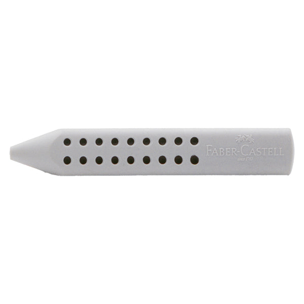 Gomma a forma di matita Grip 2001 - 90x15x15mm - grigia - Faber-Castell