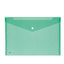 Busta con bottone - 33,5 x 23,5 cm - PP - colori assortiti - Lebez - conf. 5 pezzi