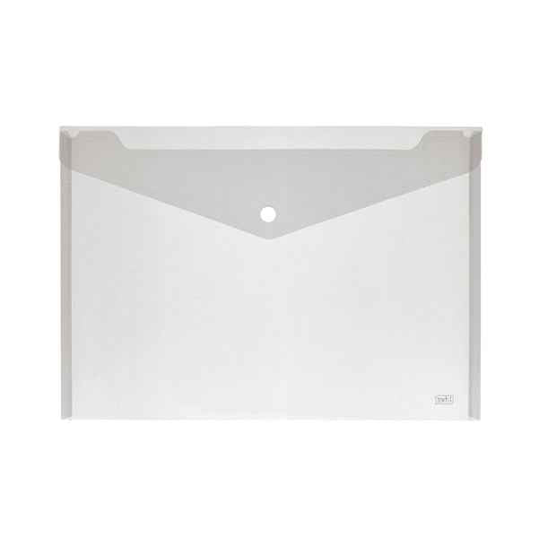 Busta con bottone - A4 - PP - colori assortiti - Lebez