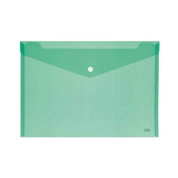 Busta con bottone - A6 - PP - colori assortiti - Lebez