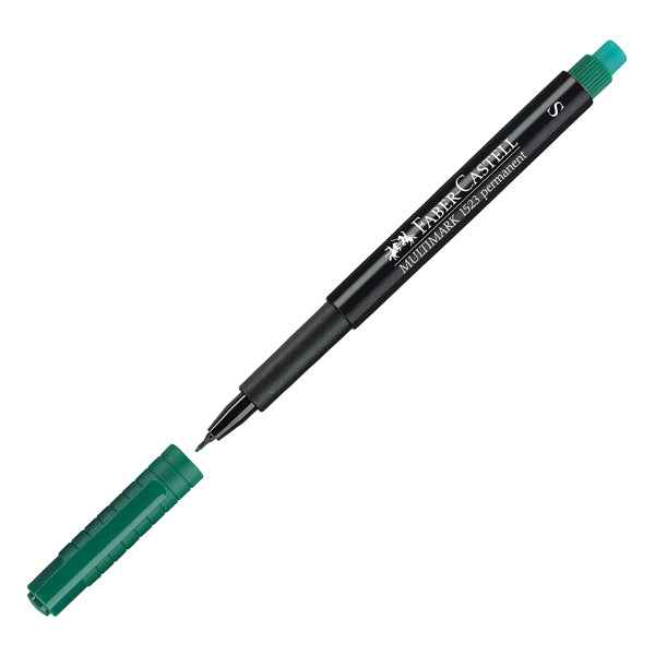 Pennarello Multimark universale permanente con gomma - punta superfine 0,4mm - astuccio 8 colori - Faber-Castell