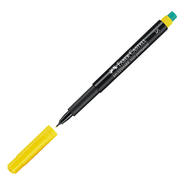 Pennarello Multimark universale permanente con gomma - punta superfine 0,4mm - astuccio 8 colori - Faber-Castell