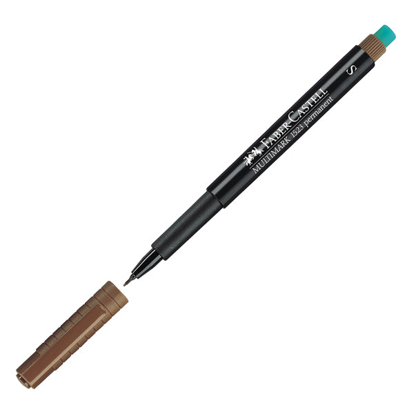 Pennarello Multimark universale permanente con gomma - punta superfine 0,4mm - astuccio 8 colori - Faber-Castell