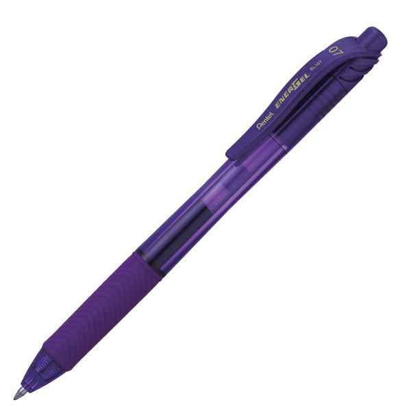 Roller a scatto Energel X BL 107  - punta 0,7mm - astuccio 4 colori assortiti - Pentel