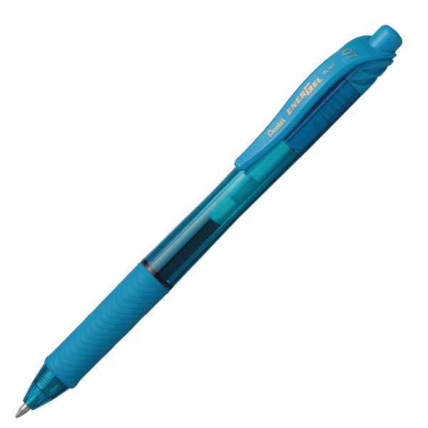 Roller a scatto Energel X BL 107  - punta 0,7mm - astuccio 4 colori assortiti - Pentel