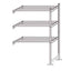 Scaffale Rang'Eco 300 - modulo aggiunta - 3 ripiani - portata ripiano 300 kg - 100 x 60 x 200 cm - acciaio - grigio/blu - Paperflow