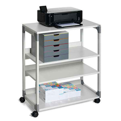 Mobile/carrello Multifunzione System 88 - con ruote - 4 ripiani - 75 x 43,2 x 87,9 cm - grigio - Durable
