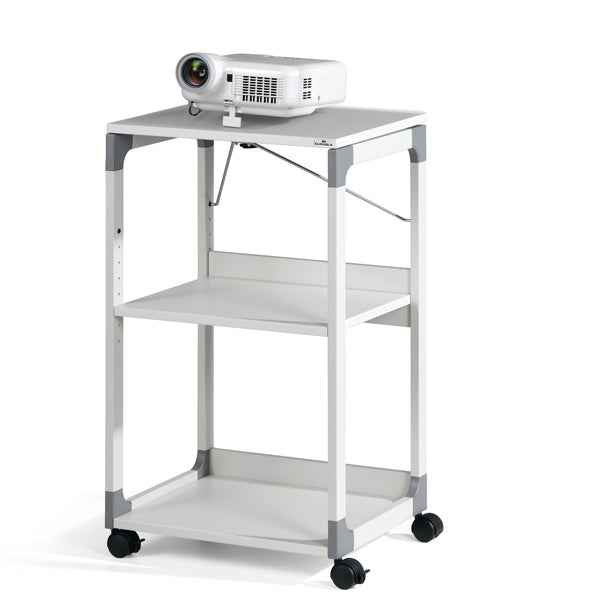 Carrello System - per videoproiettore - con ruote - 3 ripiani - 50,8 x 43,2 x 88,2 cm - grigio - Durable