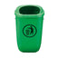 Cestino gettacarte Classic - da esterni - 40,4 x 34,8 x 74,5 cm - 50 L - PP - verde - Medial