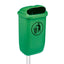 Cestino gettacarte Classic - da esterni - 40,4 x 34,8 x 74,5 cm - 50 L - PP - verde - Medial