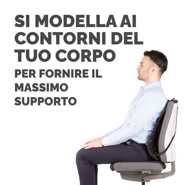 Supporto schiena Office Suites - 50x45x20 cm - in tessuto a rete - nero - Fellowes
