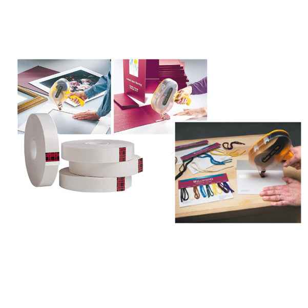 Nastro biadesivo per dispenser ATG - senza supporto - 12 mm x 44 m - trasparente - Scotch