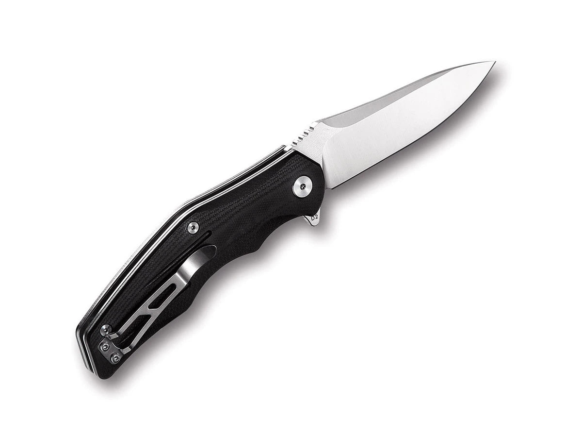 QSP Pangolin G-10 QS105-A Black – profilo curvo ergonomico e ball bearing