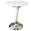 Tavolo bar - ø 60 cm - ABS e acciaio - H 72/92 cm - bianco - Serena Group