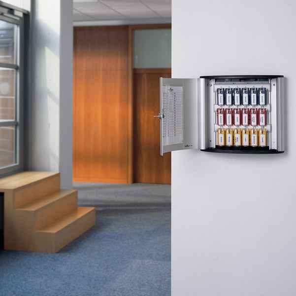 Cassetta portachiavi da parete Key Box - 30,2 x 11,8 x 28 cm - 18 posti - grigio - Durable