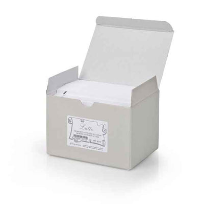 Scatola 100 biglietti + 100 buste - Lutto - bianco - 9 x 14 cm - Rex Sadoch