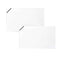Scatola 100 biglietti + 100 buste - Lutto - bianco - 9 x 14 cm - Rex Sadoch