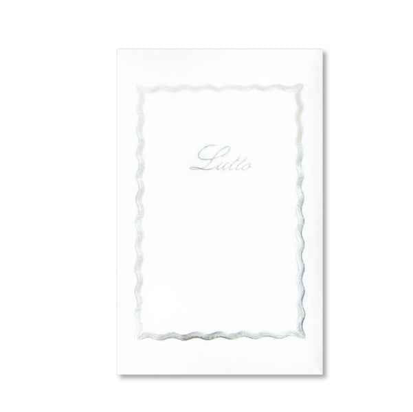 Taschetta 10 biglietti + 10 buste - Lutto - 9 x 14 cm - bianco - Rex Sadoch