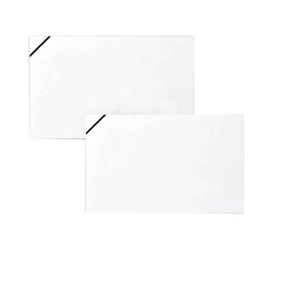 Taschetta 10 biglietti + 10 buste - Lutto - 9 x 14 cm - bianco - Rex Sadoch