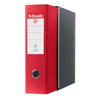 Registratore Eurofile G53 - dorso 8 cm - commerciale 23 x 30 cm - rosso vivida - Esselte