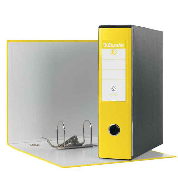 Registratore Eurofile G53 - dorso 8 cm - commerciale 23 x 30 cm - giallo vivida - Esselte