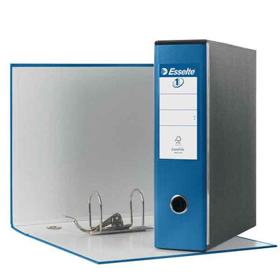 Registratore Eurofile G53 - dorso 8 cm - commerciale 23 x 30 cm - blu metallizzato - Esselte