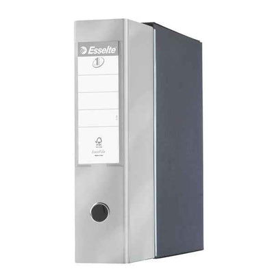 Registratore Eurofile G55 - dorso 8 cm - protocollo 23 x 33 cm - grigio metallizzato - Esselte