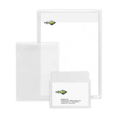 Buste con patella Soft P - PPL - 25 x 35 cm - liscio - trasparente - Sei Rota - conf. 25 pezzi