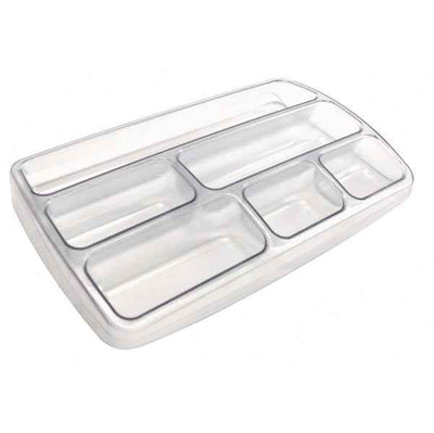 Vaschetta portacancelleria - 25,3 x 3,4 x 15,7 cm - trasparente neutro - Arda