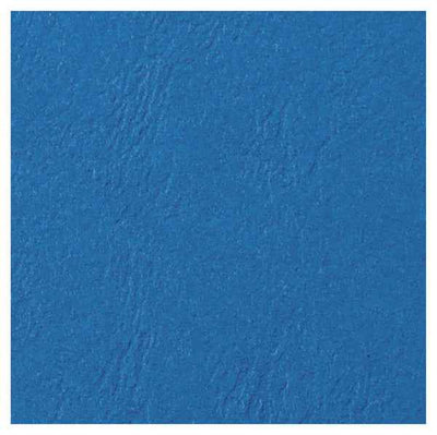 Copertine LeatherGrain per rilegatura - A4 - goffrate - blu - 250 gr - GBC - conf. 100 pezzi