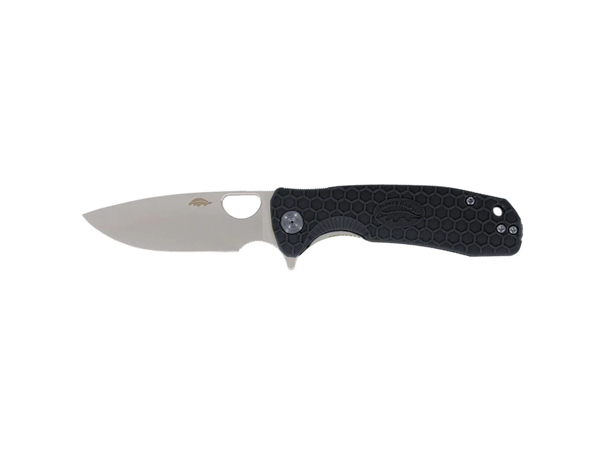 Honey Badger Drop Point Small FRN nero HB1021, lama 8Cr13MoV 7,1 cm flipper
