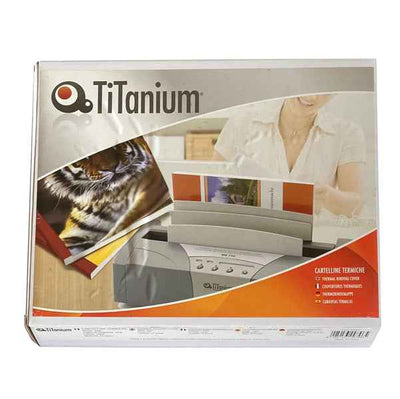 Cartelline termiche Grain - 6 mm - bianco - Titanium - scatola 50 pezzi