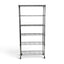 Metallika Scaffale Modulare in Acciaio Cromato 90 × 35 × H 152 cm, 6 Ripiani