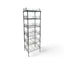 Metallika Scaffale Modulare in Acciaio Cromato 60 × 45 × H 182 cm, 6 Ripiani