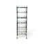 Metallika Scaffale Modulare in Acciaio Cromato 60 × 45 × H 182 cm, 6 Ripiani