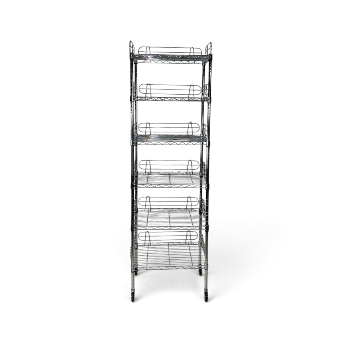Metallika Scaffale Modulare in Acciaio Cromato 60 × 45 × H 182 cm, 6 Ripiani