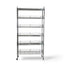 Metallika Scaffale Modulare in Acciaio Cromato 122 × 45 × H 252 cm, 6 Ripiani