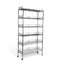 Metallika Scaffale Modulare in Acciaio Cromato 122 × 45 × H 202 cm, 6 Ripiani
