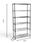 Metallika Scaffale Modulare in Acciaio Cromato 90 × 35 × H 152 cm, 6 Ripiani