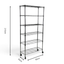 Metallika Scaffale Modulare in Acciaio Cromato 90 × 35 × H 202 cm, 6 Ripiani
