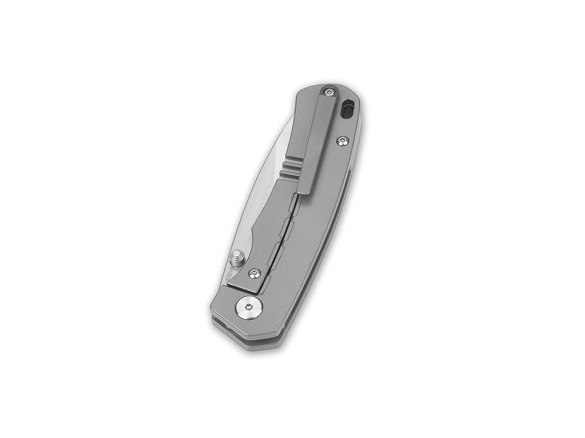 Vista manico titanio QSP Puffin Ti E2 frame lock ceramic